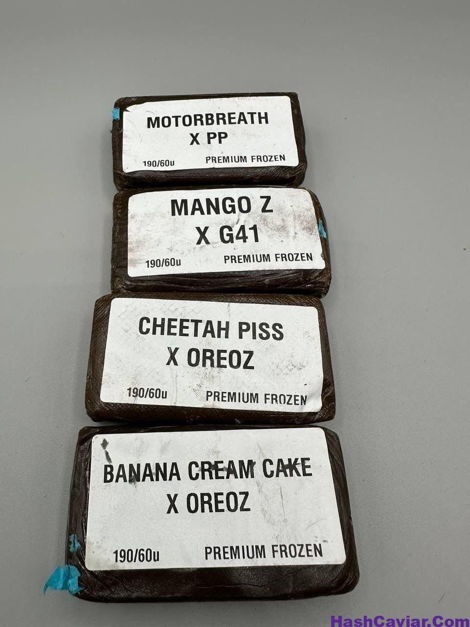 Motorbreath x Papaya Punch, Mango Z x Gelato 41, Cheetah Piss x Oreoz, Banana Cream Cake x Oreoz