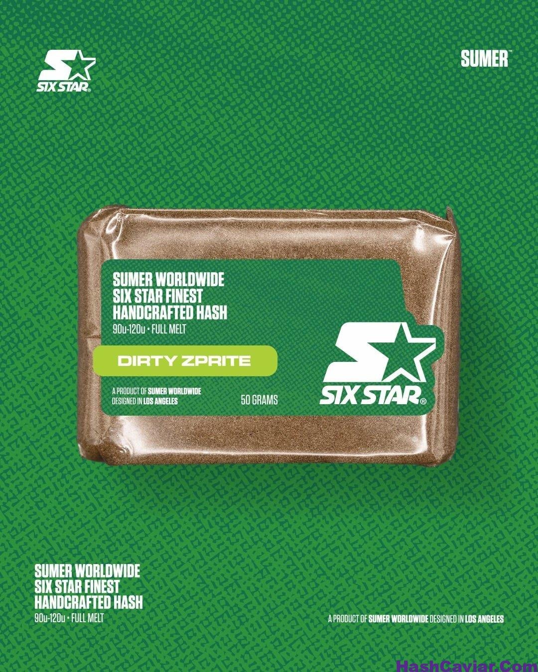 Dirty Zprite Hash – Six Star Finest Handcrafted Hash
